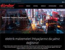 Tablet Screenshot of dundarelektrik.com.tr